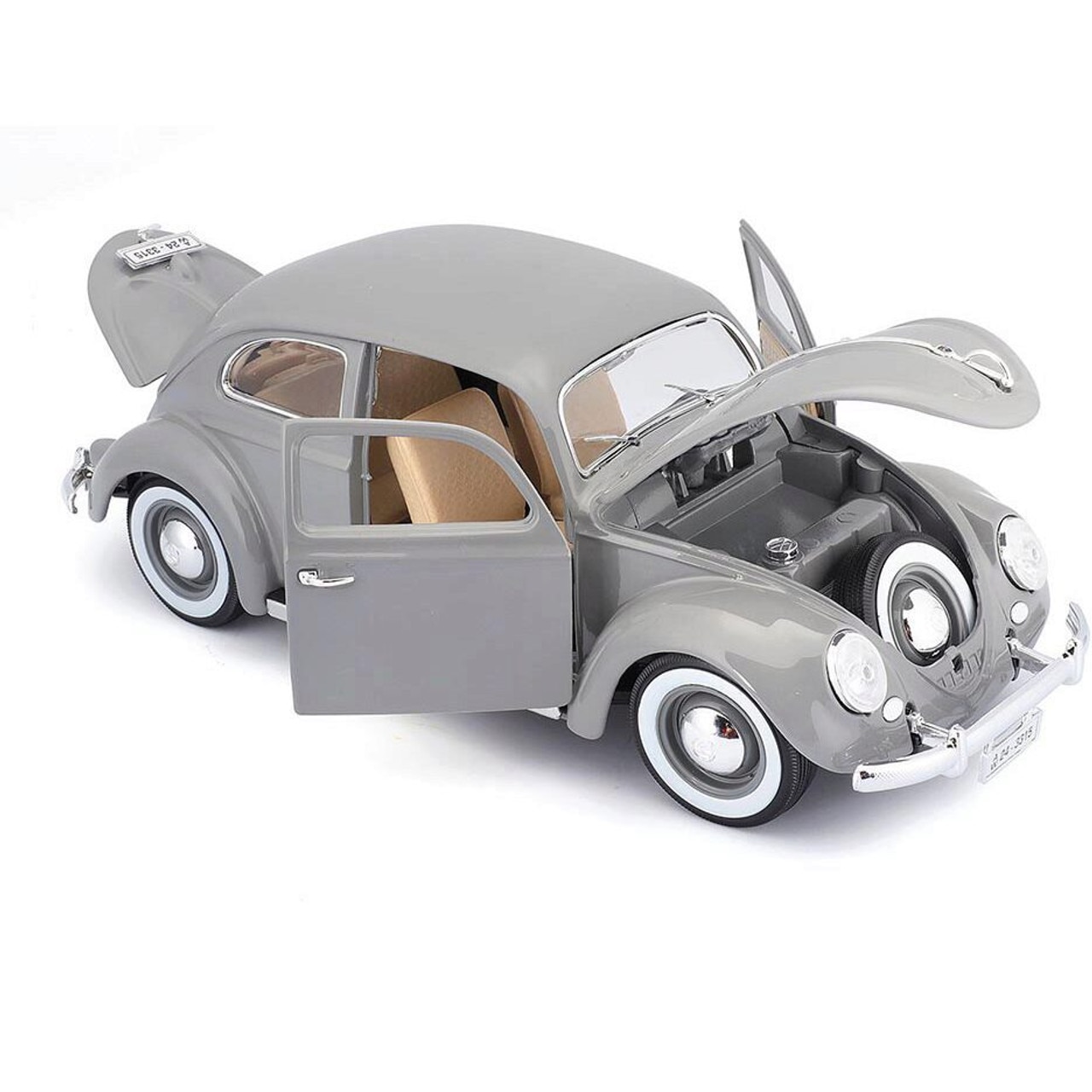 Macheta Volkswagen Kafer-Beetle 1955 - 1/18 Bburago - eMAG.ro