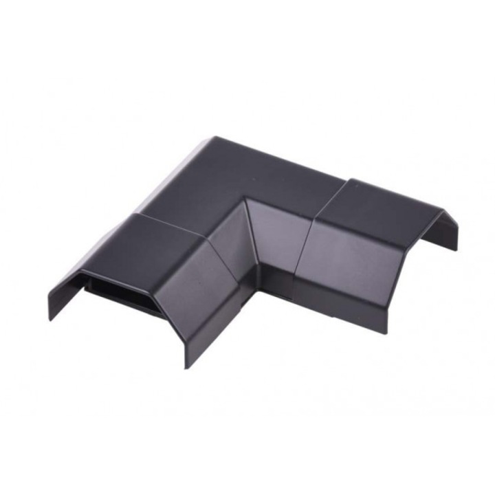 Suport de mascare cablu, Cabletech, Unghiular, Plastic, Negru