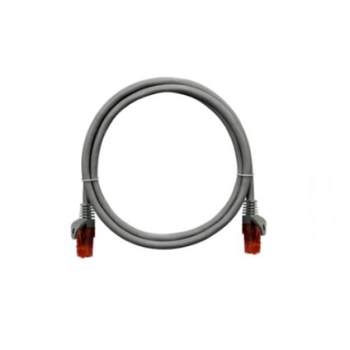 Cablu patch UTP, Nikomax, Seria Essential, CAT 6A, LSZH, 5 m, Gri