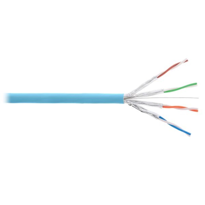 Стенен кабел Nikomax U/FTP, Cat.6a, Dca, LSOH, 500m, светло син (NKL 4455C-IB) (NKL 4455C-IB)