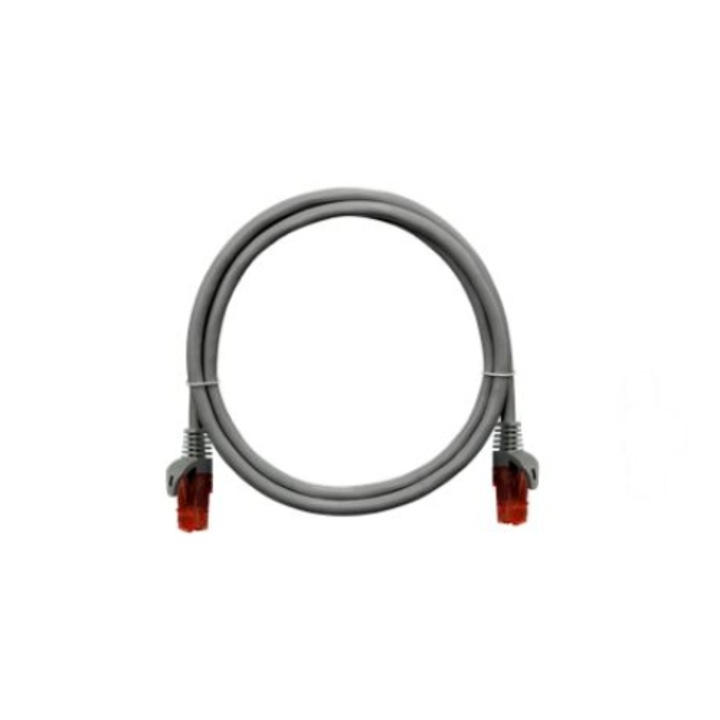 Nikomax Patch кабел UTP, Essential Series, CAT6A, LSZH, 0.3m, сив (NMC-PC4UA55B-ES-003-C-GY)