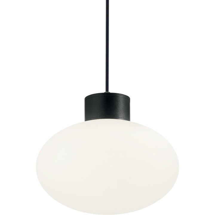 Függesztett csillár Clio MSP1, Ideal Lux, acél, 60 W, fekete/fehér