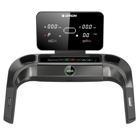 Banda de alergat electrica Orion Sprint N200, bluetooth, Fitshow/Kinomap/Zwift viteza 14 km/h, motor 2 cp, inclinare manuala, greutate suportata 110kg, pliabila