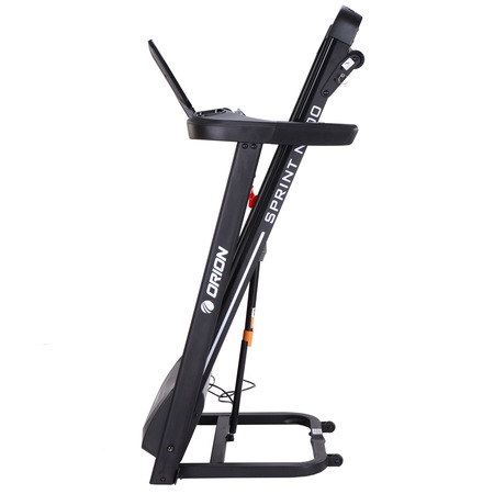 Banda de alergat electrica Orion Sprint N200, bluetooth, Fitshow/Kinomap/Zwift viteza 14 km/h, motor 2 cp, inclinare manuala, greutate suportata 110kg, pliabila