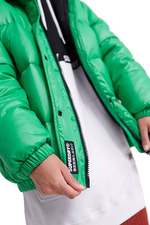 Дамско пухено яке Astrid, SUPERDRY, зелено, 36EU - eMAG.bg