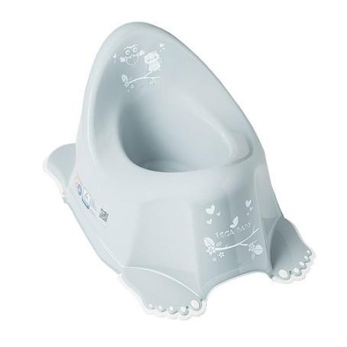 Olita gri deschis cu picioare antiderapante, bufnita