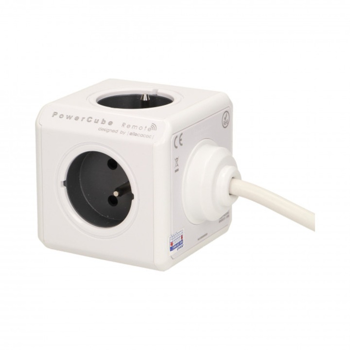 Удължител PowerCube, ORNO, 4 гнезда, Кабел 1,5 м, Бял/Черен