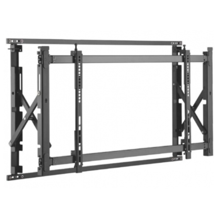 Suport TV perete video wall Maclean MC-845 46-52'', max 35kg, VESA 200x200–600x400, semnalizare digitala, montaj vertical/orizontal, distanta reglabila 49-223mm, negru, LED, LCD, Sony, LG, Samsung