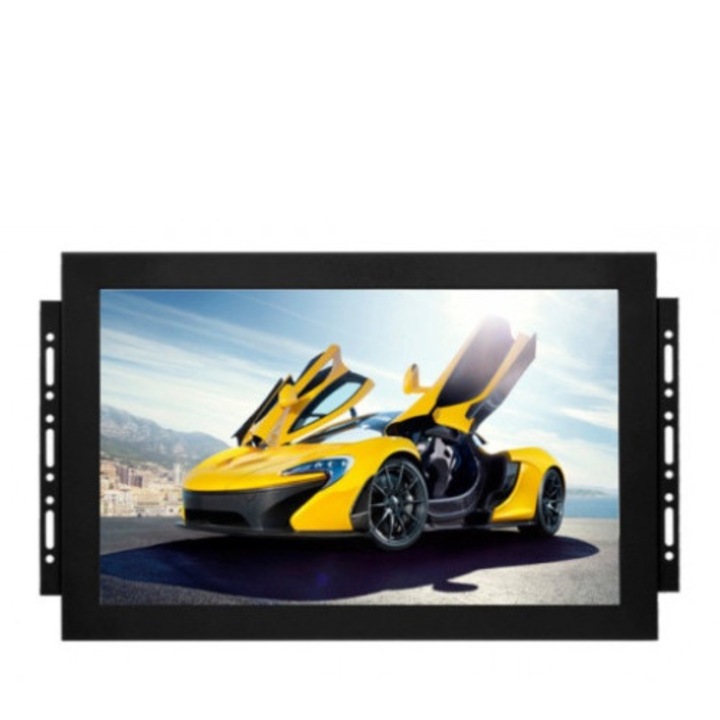 Nyitott keretes LED monitor, Nvox, 12 hüvelykes, VGA bemenet, HDMI, BNC, Fekete