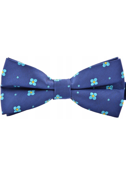 Папийонка за мъже, Vernon, Микрофибър, 6x12см, Син/Тюркоаз