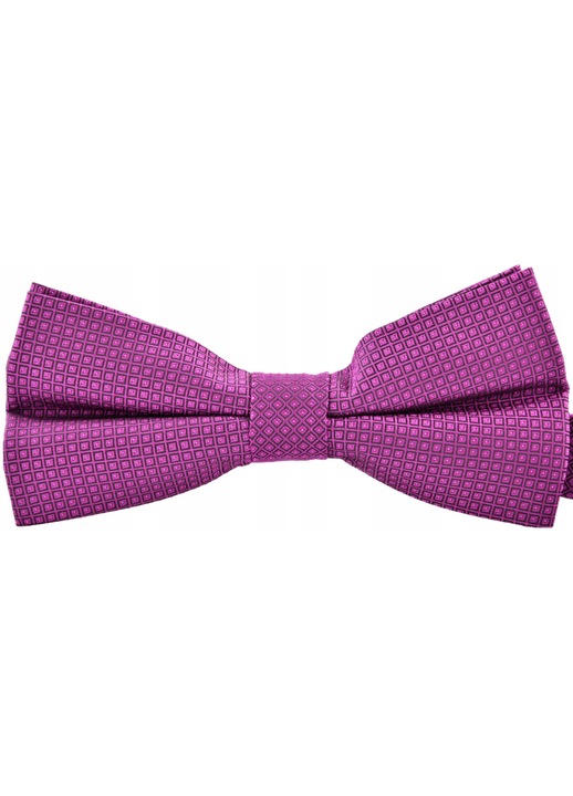 Папийонка за мъже, Vernon, микрофибър, 6x12 см, розово/черно