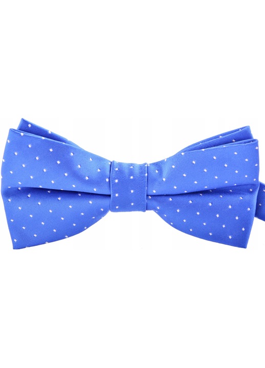 Папийонка за мъже, Vernon, микрофибър, 6x12 см, синьо/бяло