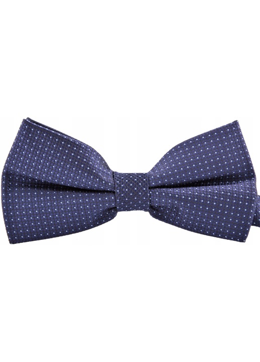 Папийонка за мъже, Vernon, микрофибър, 6x12 см, тъмносиня