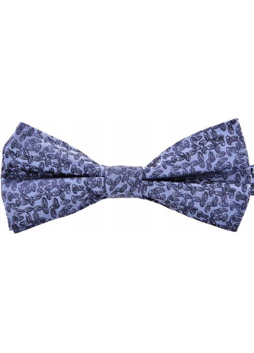 Папийонка за мъже, Vernon, микрофибър, 6x12 см, тъмносиня