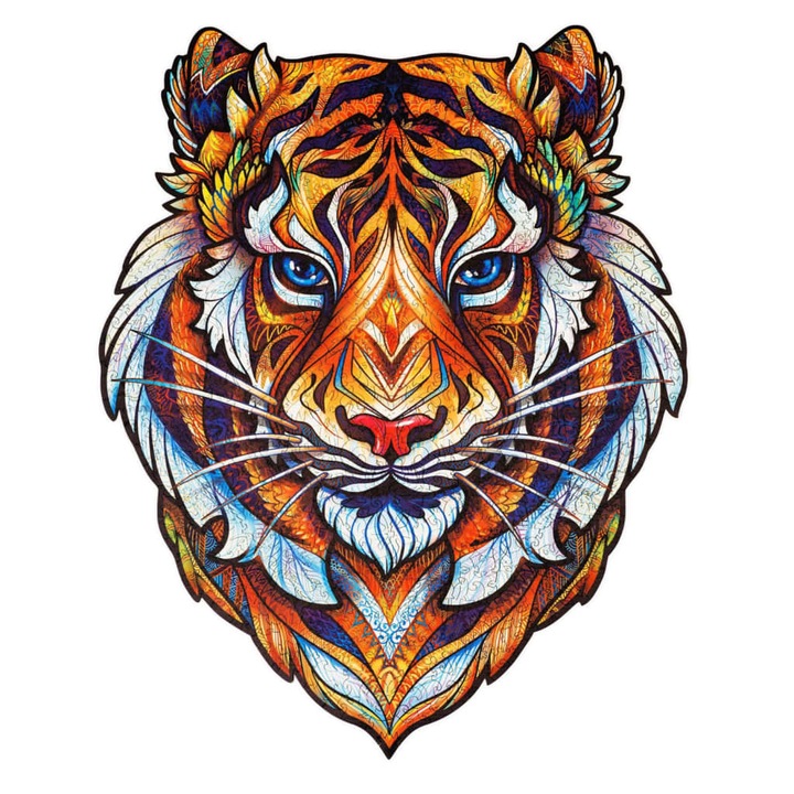700 darabos fa puzzle, tigris, UNIDRAGON, királyi méret, 45x56 cm