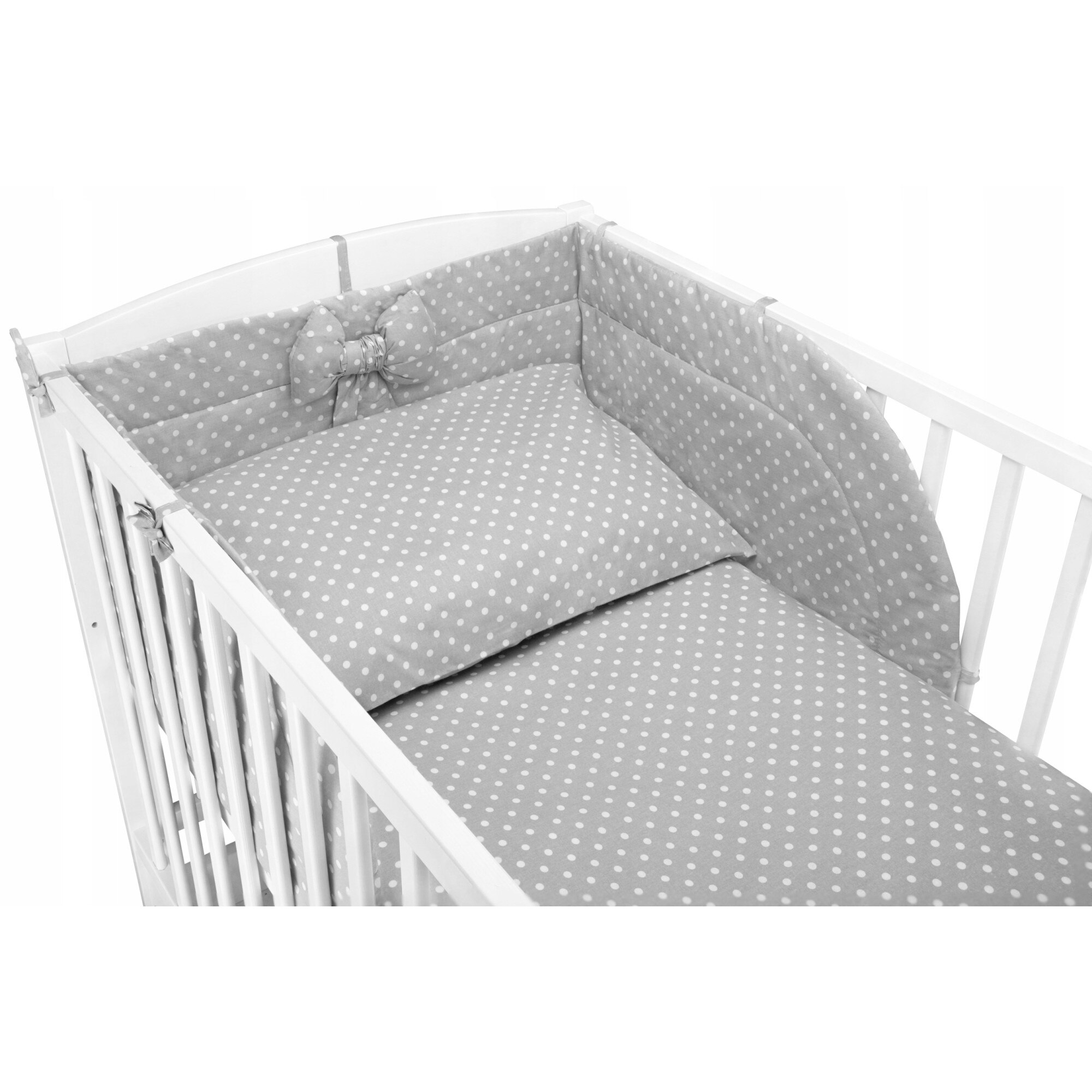 Протектор за детско легло On Rungs, Tuppi, Памук, С панделка, 180 x 35 ...