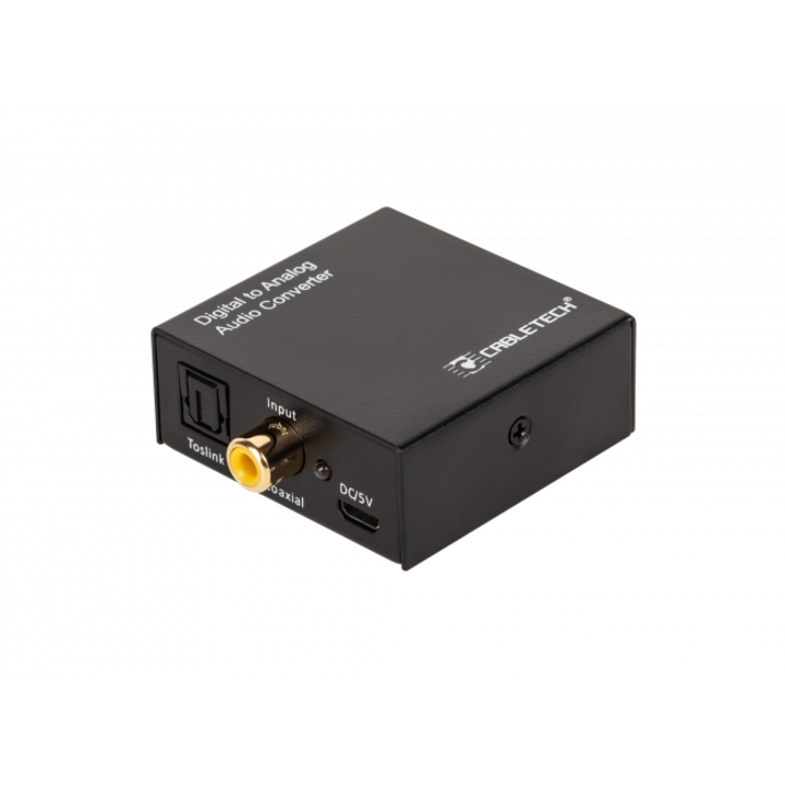 Conector RCA, Cabletech, Convertor digital-analogic, MicroUSB, Negru