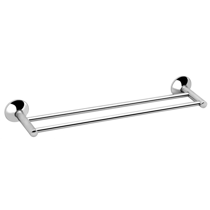Bara de prosoape dubla Viva, 55 cm., alama solida cu acoperire crom-nichel si otel inoxidabil