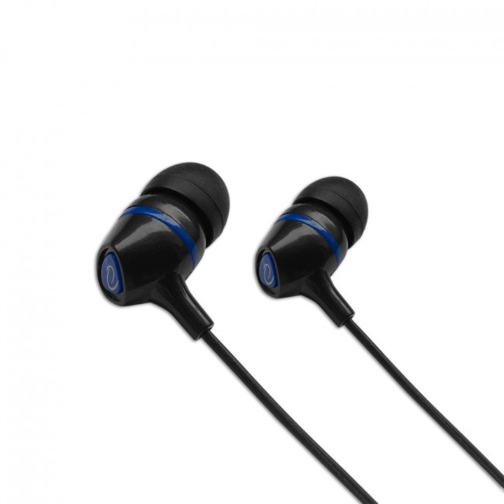 Casti In-Ear EH191, Esperanza, Insertii cauciuc, Microfon integrat, 50 mW, 1.2 m, Negru/Albastru