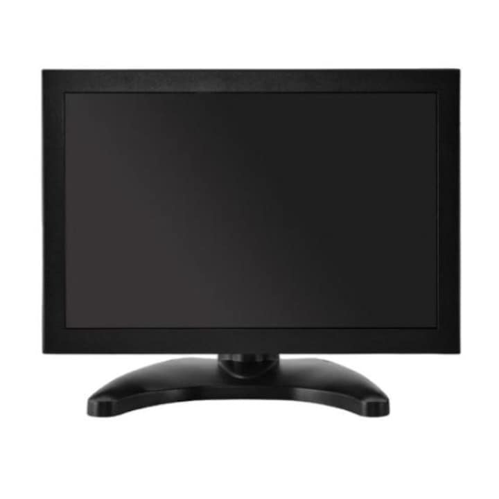 IPS LED сензорен монитор, Nvox, 10 инча, отворена рамка, VGA, HDMI, USB, AV, черен
