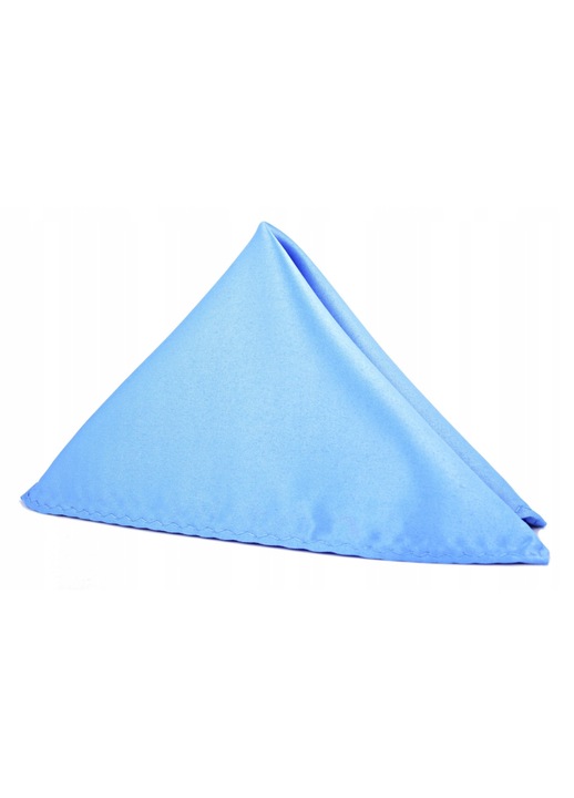 Batista de buzunar pentru sacou barbati, Volan, Poliester, 22x22cm, Albastru deschis