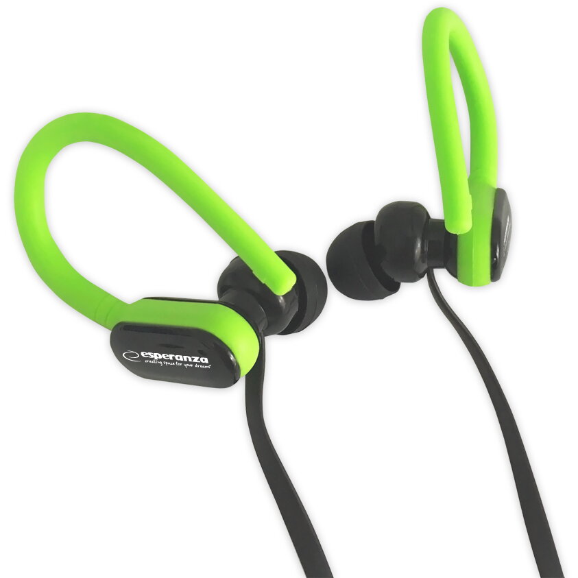 Casti cu microfon - Esperanza EH197KG - Negru, Verde
