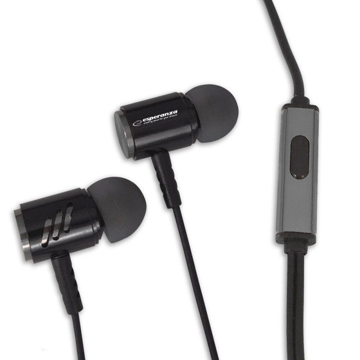 Esperanza EH207KS Headset Black/Grey, 191755, Mikrofon/Fülhallgató