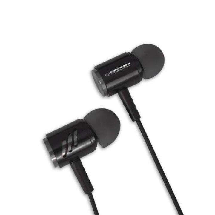 Casti cu Microfon - Esperanza EH207KS - Negru, Argintiu