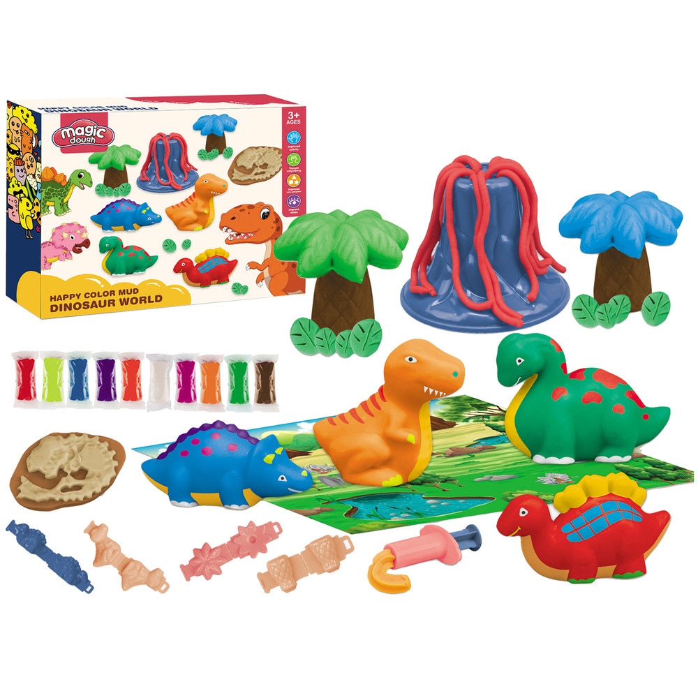 Set 10 aluaturi de joaca + matrite Dinozauri, 3 ani+ - eMAG.ro