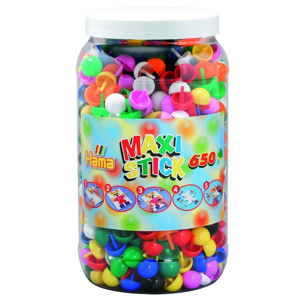 Tepuse HAMA MAXI STICKS 650 buc in borcan plastic