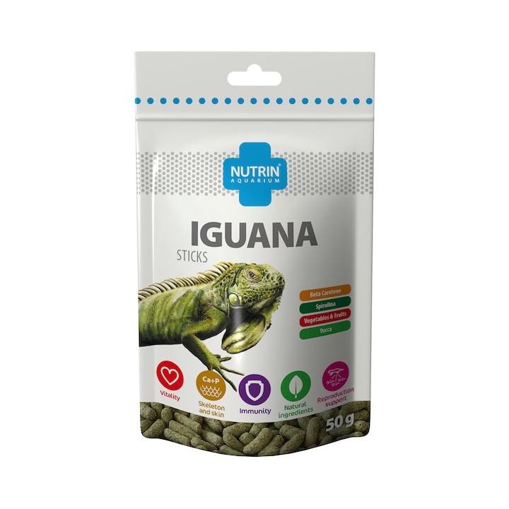 Hrana completa cu vitamine si minerale pentru iguane, Nutrin, 50 gr