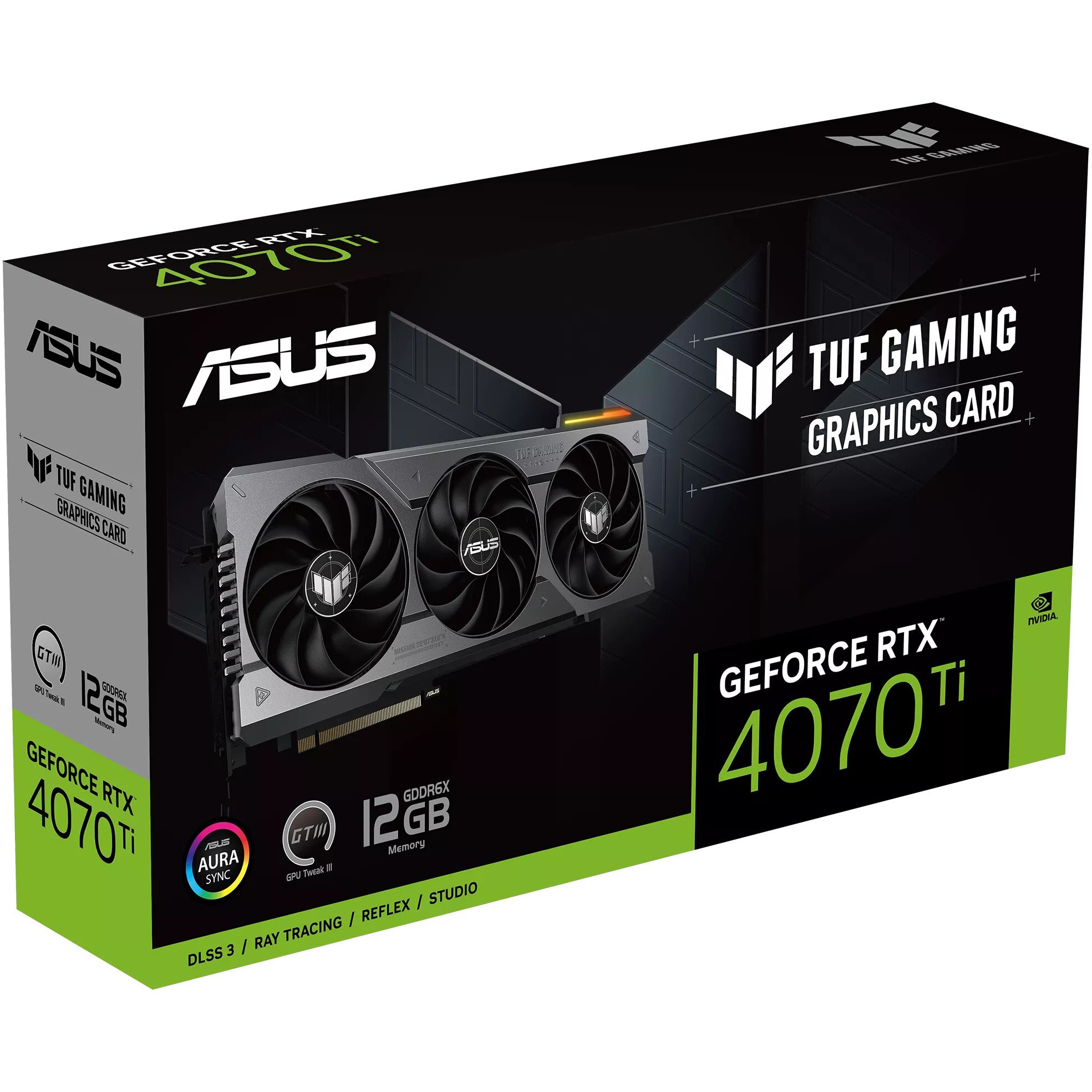 dj-t 　TUF GAMING RTX4070Ti 12GB Placa video ASUS GeForce RTX(tm) 4070 Ti TUF Gaming, 12GB GDDR6X
