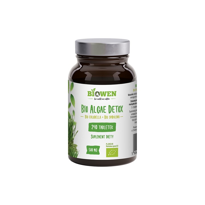 Supliment pentru detoxifiere, Biowen, Alge marine, 240 capsule