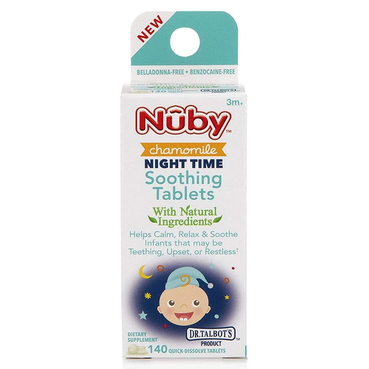 Хомеопатични таблетки, Nuby, Dr. Talbot's, Night Time, Baby Gum Pain