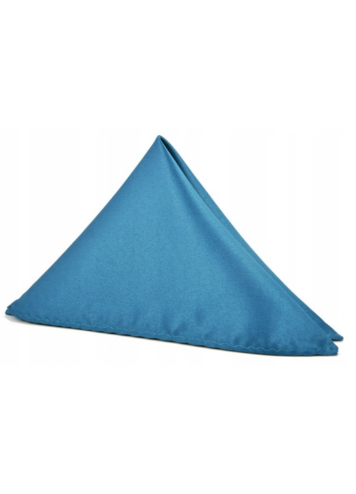 Batista de buzunar pentru sacou barbati, Volan, Poliester, 22x22cm, Albastru marin