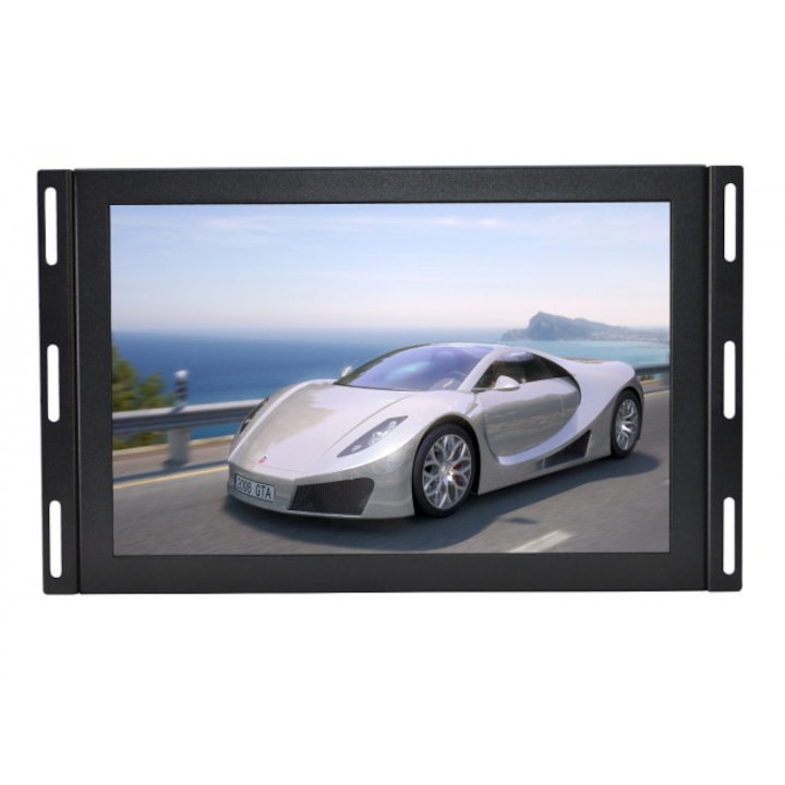 IPS LED монитор с отворена рамка, Nvox, Full HD, VGA, HDMI, USB, AV, черен