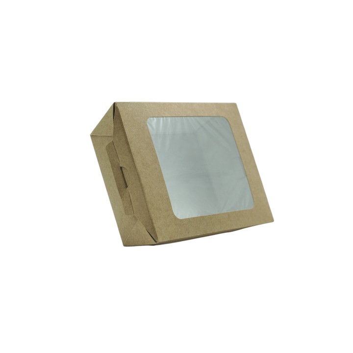 Cutie paste NATUR cu fereastra, 14X10X5cm, 50buc/set