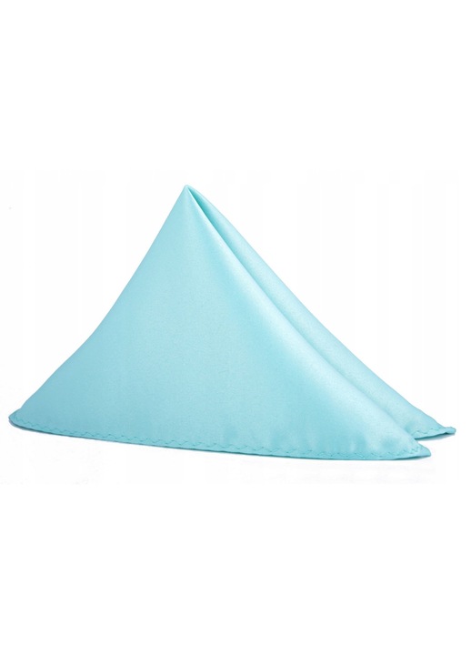 Batista de buzunar pentru sacou barbati, Volan, Poliester, 22x22cm, Albastru deschis