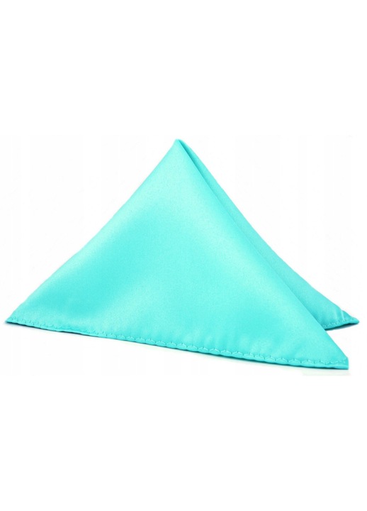 Batista de buzunar pentru sacou barbati, Volan, Poliester, 22x22cm, Turcoaz