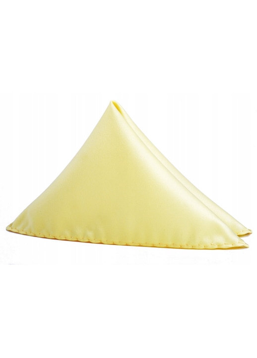 Batista de buzunar pentru sacou barbati, Volan, Poliester, 22x22cm, Auriu