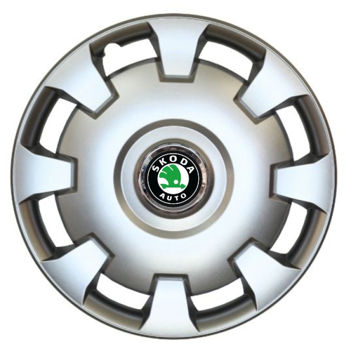 Set 4 Capace Roti Creative REY® R14, Potrivite Jantelor de 14 inch, Pentru Skoda, Model 206