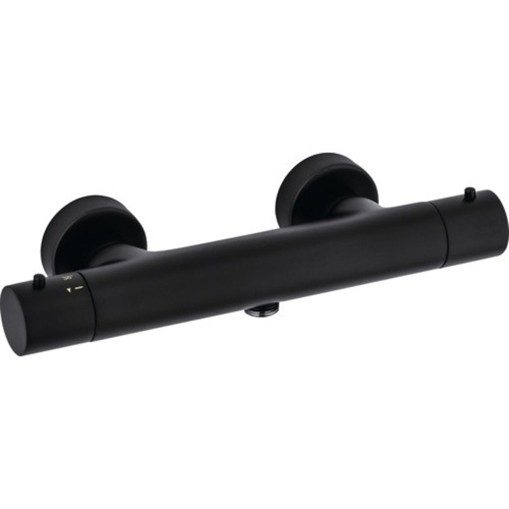 Смесител за душ с термостат Selena, черен мат