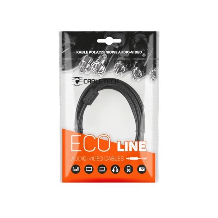 Оптичен кабел, Cabletech, 3m, черен/червен