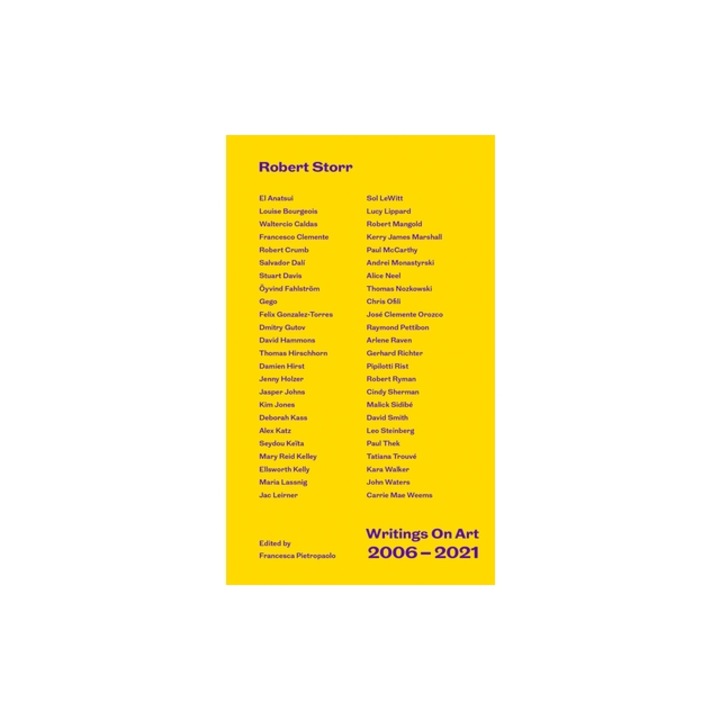 Writings on Art 2006-2021, Robert Storr