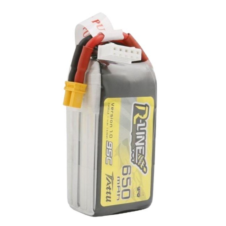 Батерия за играчка Li-Po Tattu R-Line, Gens Ace, 650 mAh, 14.8 V, 95 C, Multicolor
