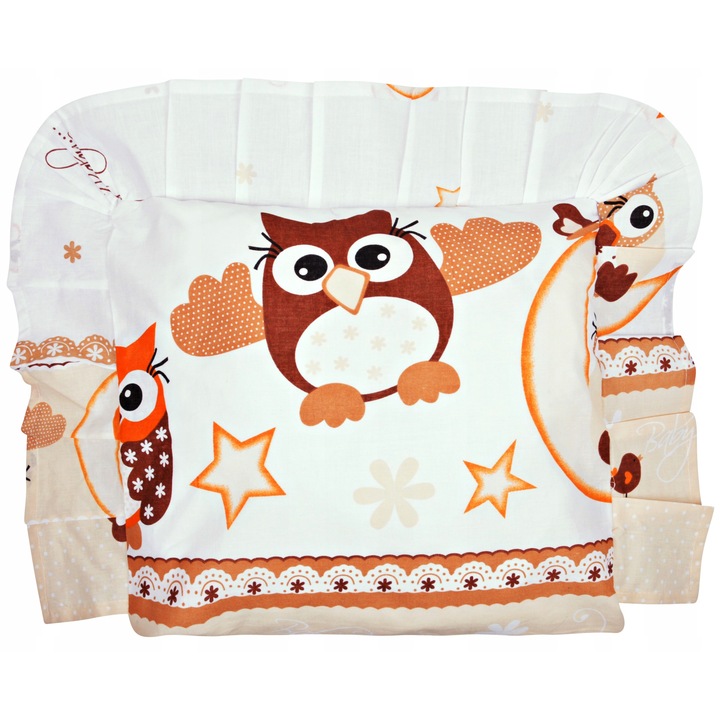 Perna si fata de perna pentru copii, Tuppi, Bumbac/Silicon, 40x40 cm, Multicolor