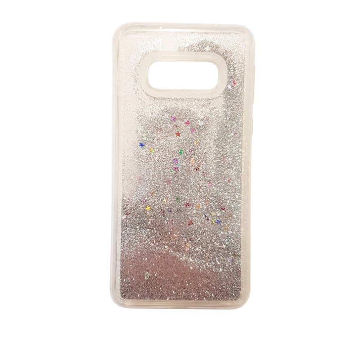 Кейс за Samsung Galaxy S10e, Liquid Glitter case Бял
