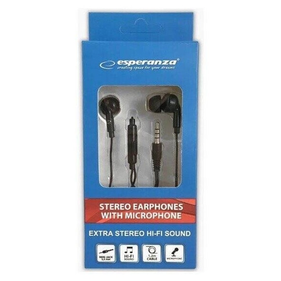 Casti cu microfon - Esperanza EH190K - Negru