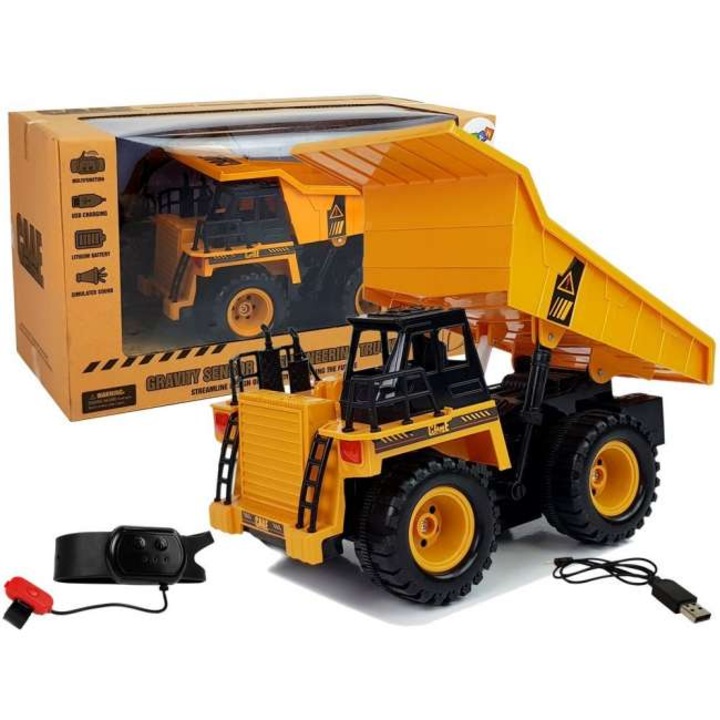 Basculanta, Leantoys, 1:22, 27x15x16, Galben/Negru