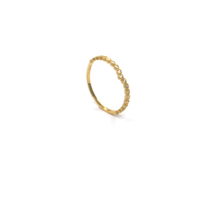 Inel dama, MG, Aur galben, Zirconiu, marimea 57, 1.0gr